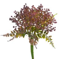 Větvička s bobulemi a listy - vínová