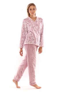 Domácí set oblečení Flora mauve mist