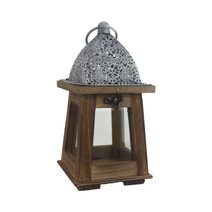 Dřevěná lucerna D7083 - 23 cm