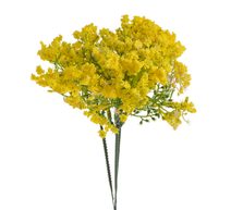 Umělé drobné květinky kytice - žlutá