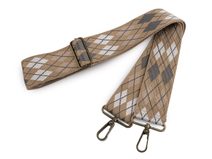 Textilní ucho / popruh na tašku s karabinami délka 79-142 cm