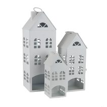 Domek na svíčku, S/3 K3680-01 - sada 3ks až 38cm