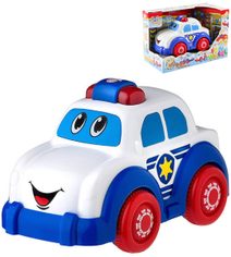 Autíčko baby veselé s obličejem policie na baterie Světlo Zvuk