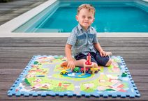 Pěnové puzzle Město Moje první zvířátka 30x30x1,2cm 9ks MPZ