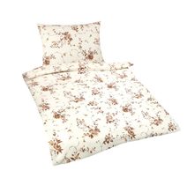 Flanelové povlečení 140x200, 70x90cm VĚTVIČKA hnědá