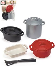 ECOIFFIER Hrnce na vaření set s obracečkou dětské pastové nádobí