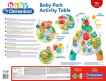 CLEMENTONI Baby veselý hrací stolek s aktivitami na baterie Světlo Zvuk