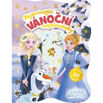 JIRI MODELS Omalovánky vánoční se samolepkami Frozen