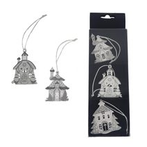 Vánoční dekorace k zavěšení, 3 ks D7521 - 6 cm