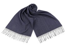 Pánská šála s třásněmi 35x175 cm