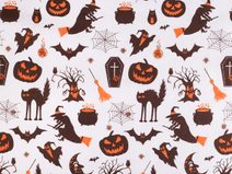 Bavlněná látka / plátno Halloween METRÁŽ