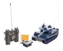 Tank RC 35cm+bunkr na bat. plast s dobíjecím packem se zvukem se světlem 40MHz v krabici 51x17x19cm