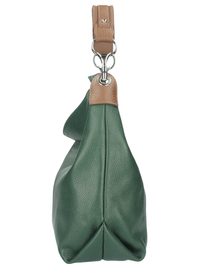Tmavě zelená crossbody dámská kabelka v kroko designu