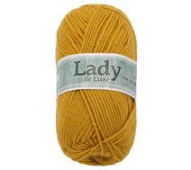 Příze LADY de Luxe Hořčicová 1115 100g / 238 m