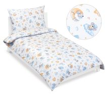 Povlečení bavlněné Junior Modrá,Žlutá 90/044 140x200, 70x90 cm