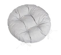 Sedák Adéla prošívaný kulatý Šedá,Bílá 62/904 průměr 40 cm