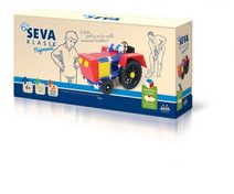 Stavebnice SEVA DOPRAVA Trakor plast 384 dílků v krabici 35x33x5cm 5+
