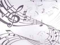 Bavlněná látka / plátno noty METRÁŽ