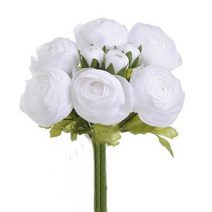 Ranunculus svazek - sněhová bílá