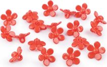 Plastové knoflíky / korálky květ Ø15 mm 5 g