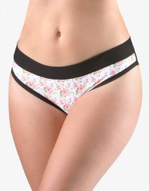GINA dámské kalhotky bokové se širokým bokem, s potiskem Disco XVIII 16177P