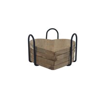 Dřevěný podtácek, S/4 D7684 - 10.5×10.5×6.5 cm