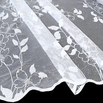 Oblouková záclona Tereza 160x500 cm bez řasící pásky