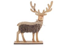 Dřevěný jelen výška 30 cm