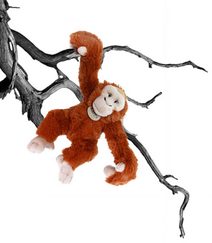 PLYŠ Orangutan závěsný 20cm dlouhé ruce Eco-Friendly