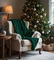 FARO Fleece deka s beránkem větvičky Polyester, 150/200 cm