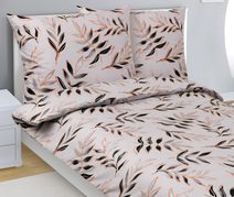 Povlečení bavlněné Šedá,Černá 90/945