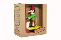 Pinocchio s xylofonem tahací dřevo 20cm v krabičce