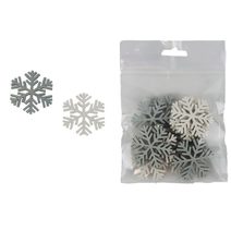 Vločka, 12 ks D7419 - 4 × 4 × 0.3 cm