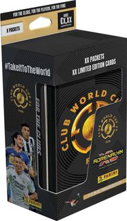 PANINI FIFA Club World Cup 2025 sběratelské karty 48ks plechová krabička