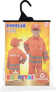 KARNEVAL Šaty Popelář (116-128cm) 6-8 let *KOSTÝM*