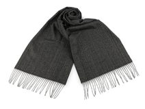 Pánská šála s třásněmi 35x175 cm