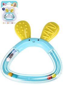 BAM BAM Baby chrastítko a kousátko zajíc pro miminko na kartě