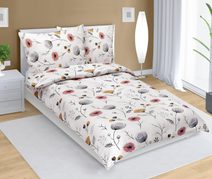 Povlečení krepové Šedá,Růžová,Hořčicová 80/709