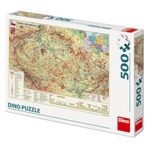 DINO Puzzle 500 dílků Chata u jezera obraz 47x33cm skládačka