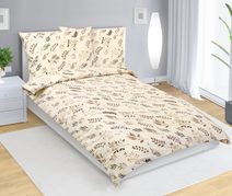 Povlečení bavlněné Hnědá,Béžová 90/347