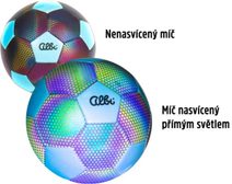 Holografický svítící míč (síťovka + doplňky, svítí ve tmě) Albi
