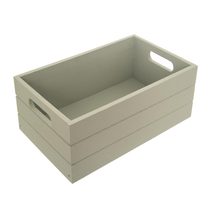 Bedýnka dřevo 31x21x13 cm sv. zelená - 31x21x13cm