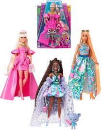 Barbie Extra módní panenka set s fashion doplňky 3 druhy