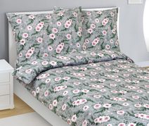 Povlečení bavlněné Šedá,Růžová,Zelená 90/245