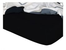 Jersey prostěradlo černá 70x140x10 cm