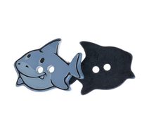 Knoflík - sada 3 ks Modrá,Modrá 400252 25x20 mm