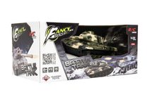 Tank RC T-80 plast 25cm s dobíjecím packem USB+adaptér na baterie 2 druhy 2,4 GHz v krabici