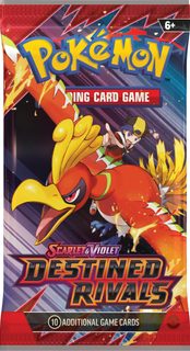 Hra Pokémon TCG SV10 Destined Rivals booster set 10 karet v sáčku