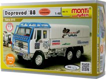 Stavebnice Monti System MS 75 Dakar doprovo 1988 Tatra 815 1:48 v krabici 22x15x6cm