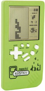 Hra digitální Padající kostky na baterie se zvukem v krabičce